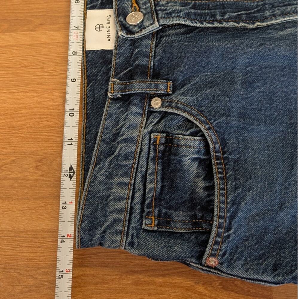 Anine Bing Brie Jeans Womens 27 Blue Denim High-rise Wide Leg - Picture 6 of 11
